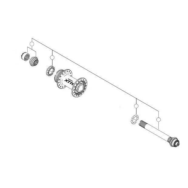 Axe Roue Arrière Shimano XTR 3 Axe Roue Arrière Shimano XTR