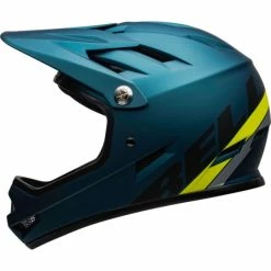 Casque Bell Sanction Bleu/Jaune Fluo 10 Casque Bell Sanction Bleu/Jaune Fluo -Vélos Soldes Boutique casque bell sanction bleu jaune fluo 2