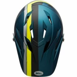 Casque Bell Sanction Bleu/Jaune Fluo 12 Casque Bell Sanction Bleu/Jaune Fluo -Vélos Soldes Boutique casque bell sanction bleu jaune fluo 4