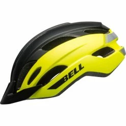Casque Bell Trace Noir Mat/Jaune Fluo -Vélos Soldes Boutique casque bell trace noir mat jaune fluo 2
