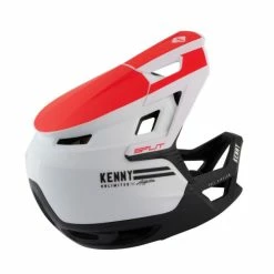 Casque Enduro Kenny Split Rouge/Blanc -Vélos Soldes Boutique casque enduro kenny split rouge blanc 1