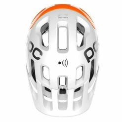 Casque POC Tectal Race SPIN NFC - Blanc Hydrogène-Orange AVIP -Vélos Soldes Boutique casque poc tectal race spin nfc blanc hydrogene orange avip 4