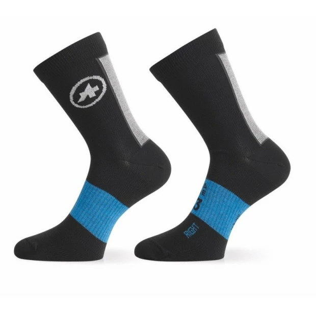 Chaussettes Hiver Assos Winter Noir/Bleu 3 Chaussettes Hiver Assos Winter Noir/Bleu