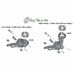 Dérailleur Avant Shimano Deore XT FD-M8025-H - Down Swing - 34,9 Mm 6 Dérailleur Avant Shimano Deore XT FD-M8025-H - Down Swing - 34,9 Mm -Vélos Soldes Boutique derailleur avant shimano deore xt fd m8025 h down swing 1