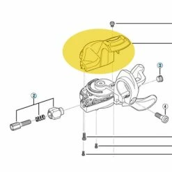 Indicateur De Vitesses Shimano Deore SL-M610 - Droit -Vélos Soldes Boutique indicateur de vitesses shimano deore sl m610 droit 1