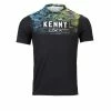 Maillot Enduro Manches Courtes Kenny Charger Noir Floral -Vélos Soldes Boutique maillot enduro manches courtes kenny charger noir floral