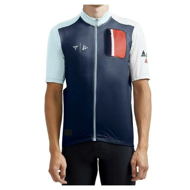 Maillot Homme VTT Craft Advanced HMC - Bleu / Blanc / Vert Menthe 4 Maillot Homme VTT Craft Advanced HMC - Bleu / Blanc / Vert Menthe – Image 2
