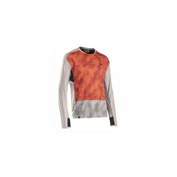 Maillot VTT Manches Longues Northwave Edge Gris Clair / Orange 3 Maillot VTT Manches Longues Northwave Edge Gris Clair / Orange