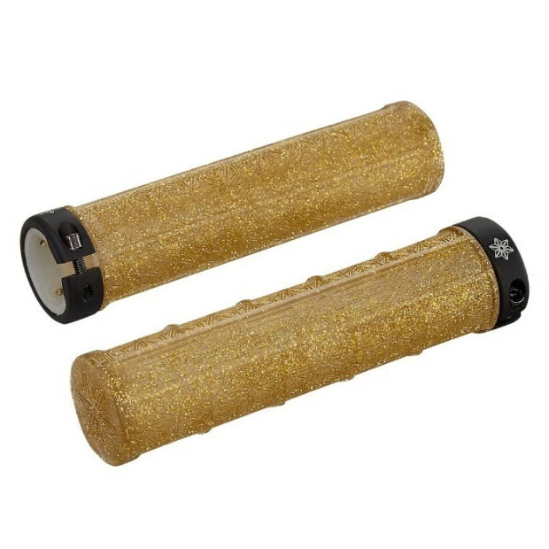 Poignées Supacaz Grizips Bling Lock-on - Or 3 Poignées Supacaz Grizips Bling Lock-on - Or